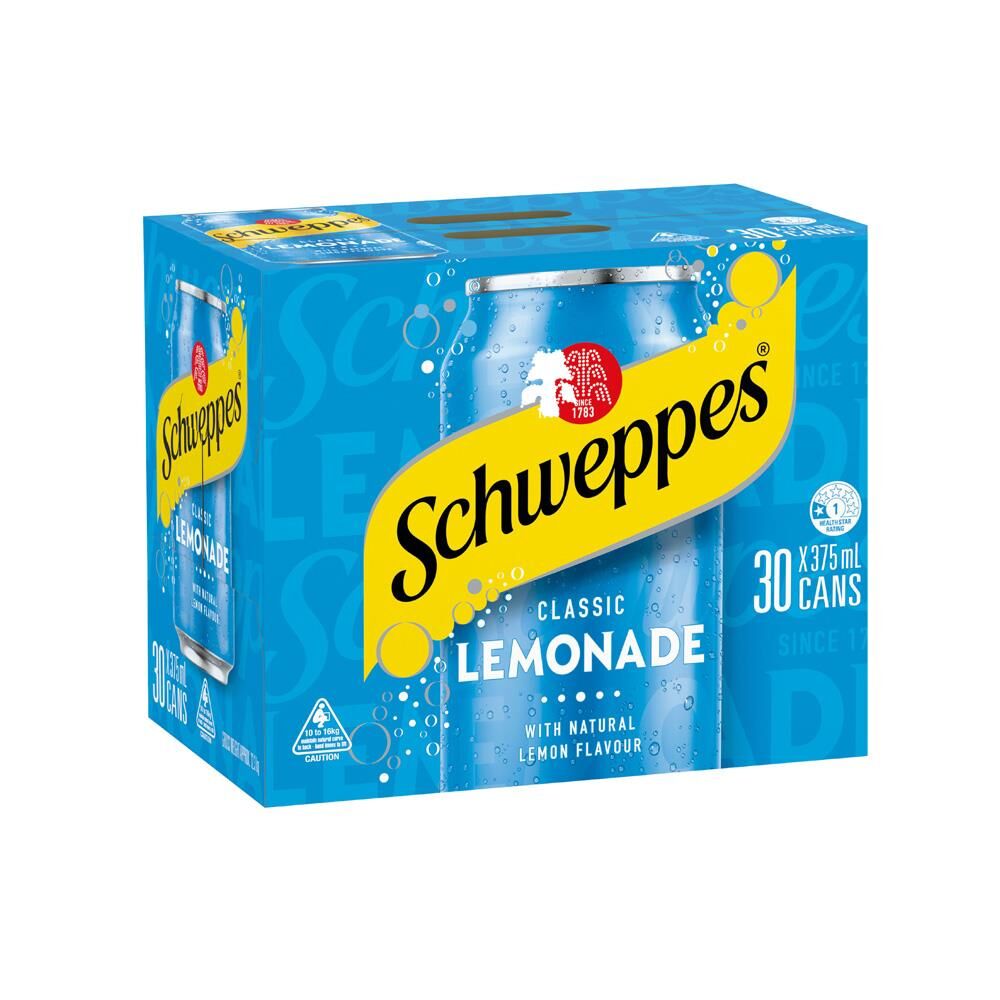 375mL Schweppes Lemonade (30)