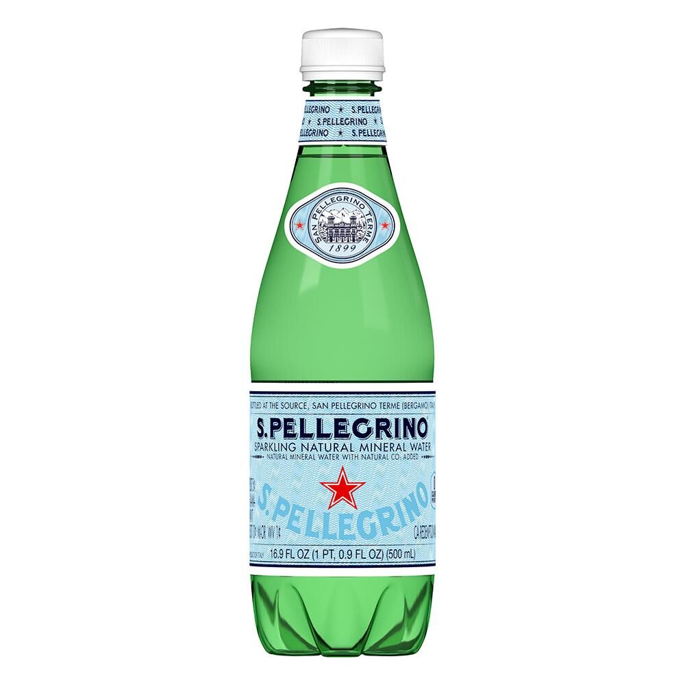 500mL S.Pellegrino Sparkling Mineral Water PET (24)
