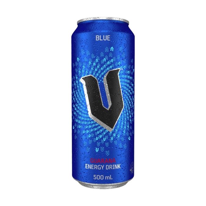 500mL V Energy Drink Blue (2x12)(24)