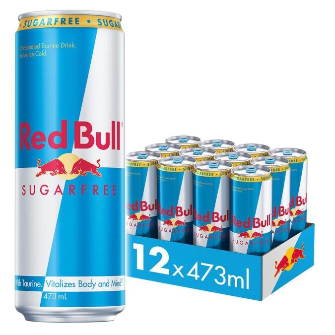 473mL Red Bull Energy Drink Sugar Free (12)