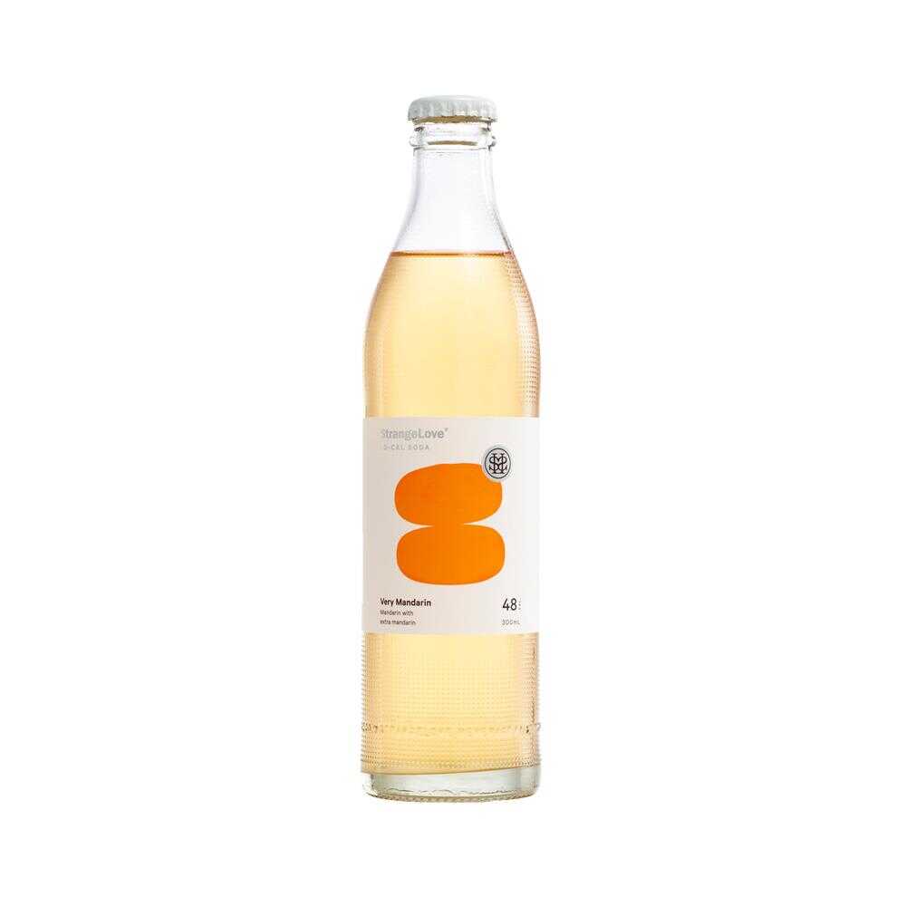 StrangeLove Very Mandarin Lo-Cal Soda Glass 300ml – 24 Pack